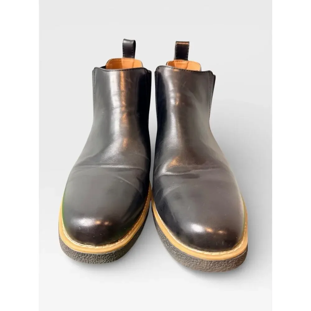 Deer Stags Men's Black Rockland Memory Foam Chelsea‎ Boots Shoes Size 12W